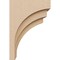 Ekena Millwork 4"W x 8"D x 12"H Classic Rockford Rough Cedar Woodgrain TimberThane Corbel, Primed Tan CORUR04X08X12ROCRCPR - alternate 4